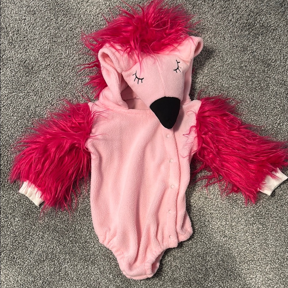 Pink Flamingo Baby One Piece Costume